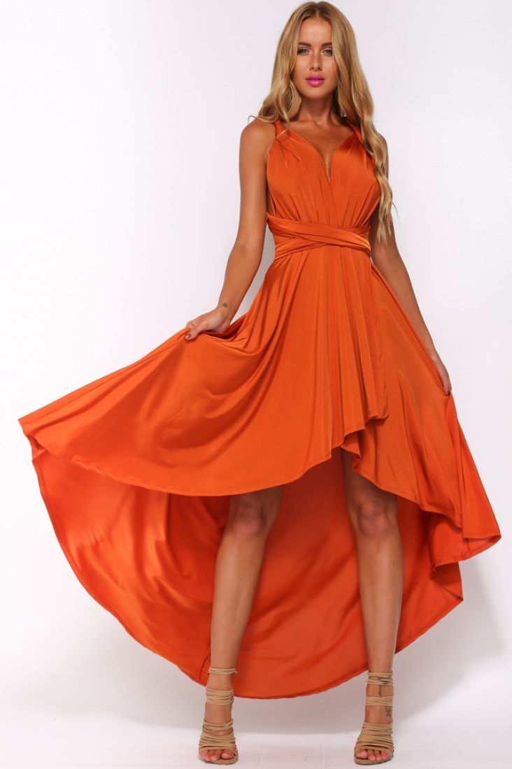 Orange Dresses Gives Attractive Look To Brides Thefashiontamer