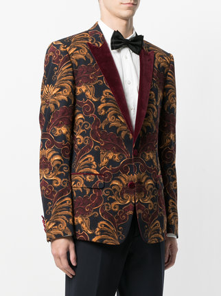 ... dolce u0026 gabbana printed velvet smoking jacket dvvlhdu