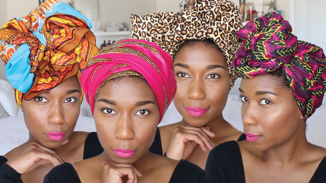 10 chic ways to tie head wraps | super easy - naptural85 - rdwaruo