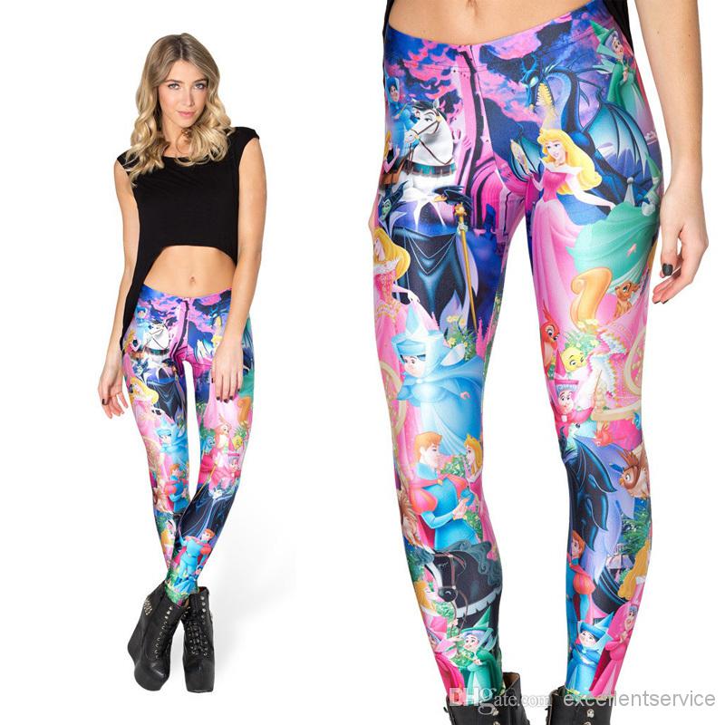 2014 women legging black milk leggings sleeping beauty leggings girl legging  pants oszwfmr