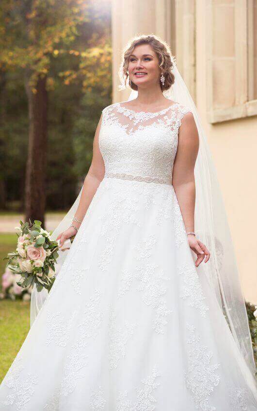 6303+ traditional ball gown plus size wedding dress by stella york ivpnsug