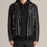 allsaints us: mens lark leather jacket (black) vndghum