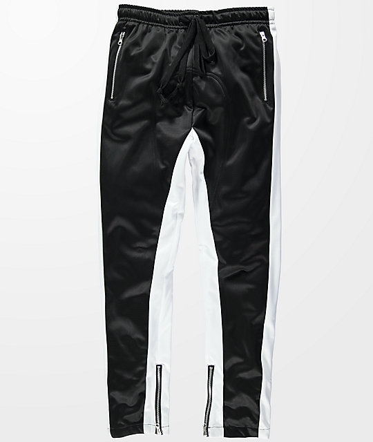 american stitch black u0026 white tricot track pants ... fatzcbf