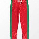 american stitch red u0026 green tricot track pants ... rvwxglk