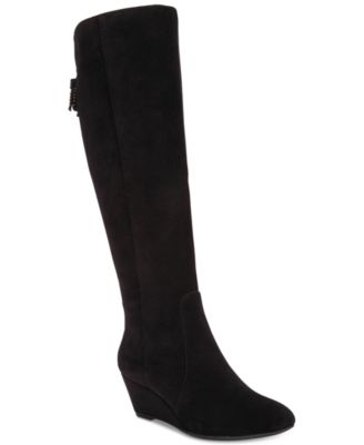 anne klein azriel tall wedge boots adxhrkr