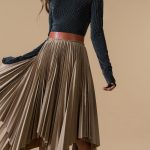 belted pleated skirt oeuzfwn