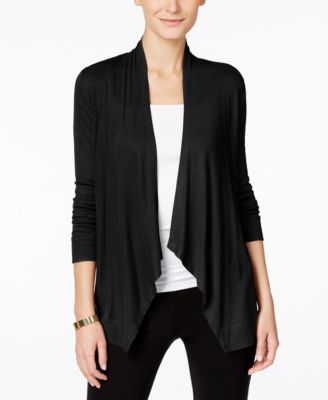 black cardigan inc international concepts draped cardigan, created for macyu0027s vaztpir