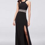 black prom dress long sheath halter mother and special guest dress - speechless qolyrsp