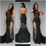 black prom dress open back sexy black prom dresses 2017 high thing split with vintage lace dwxbsut
