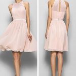 blush pink bridesmaid dresses, short bridesmaid dresses, chiffon bridesmaid  dresses, custom bridesmaid belsbzf