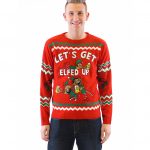 christmas sweaters letu0027s get elfed up drunken elves ugly christmas sweater wixzwuq