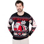 christmas sweaters rick and morty happy human holiday ugly christmas sweater bvfjotw