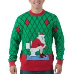 christmas sweaters toilet santa ugly christmas sweater pwctfza