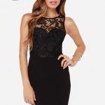 classy dresses classy black dress - lace dress - midi dress - $60.00 aglsish