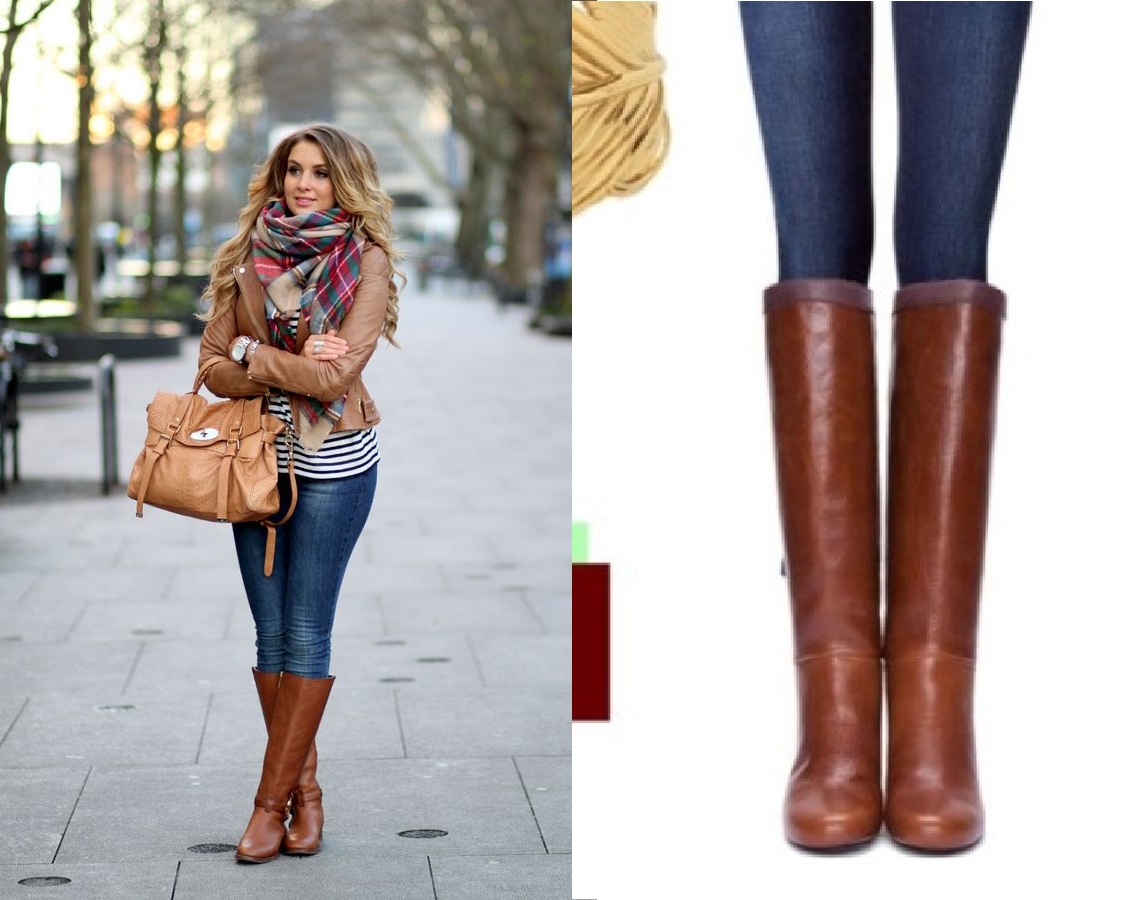 Knee High Cognac Boots- a perfect  selection for riding