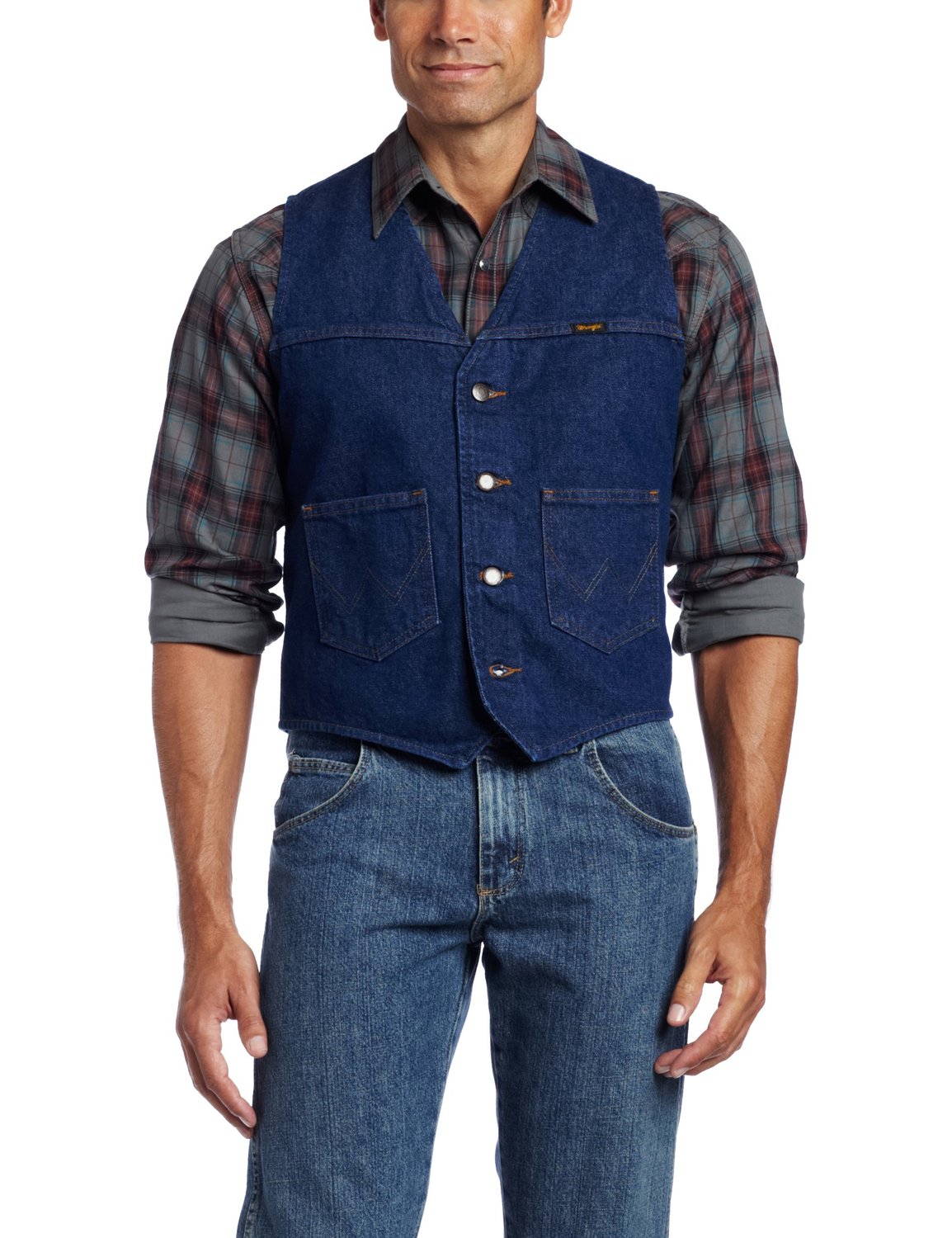 denim vest for men wrangler menu0027s unlined denim vest at amazon menu0027s clothing store: outerwear  vests usxxtog