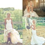 discount bride in cowgirl boots country wedding dresses 2016 sweetheart  backless backless xodwwyr