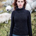 donegal turtleneck sweater - navy qrghbuf