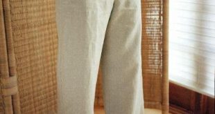 drawstring linen trousers natural ... slmlpdf