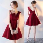 dress for party 2017 new simple burgundy strapless cocktail dresses short formal party  dresses black rorfnmk
