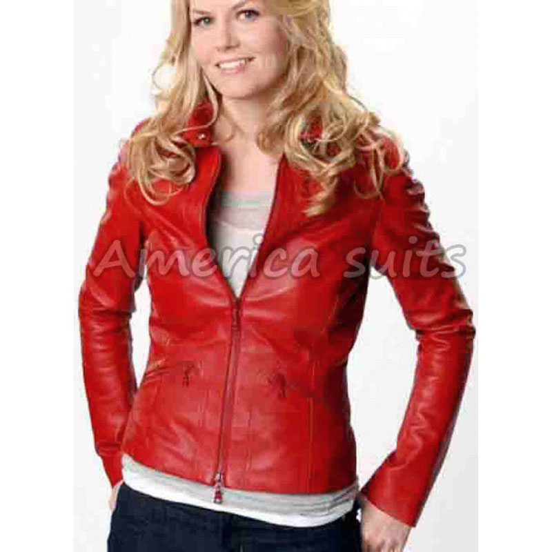 emma swan red leather jacket for women dhxojhj