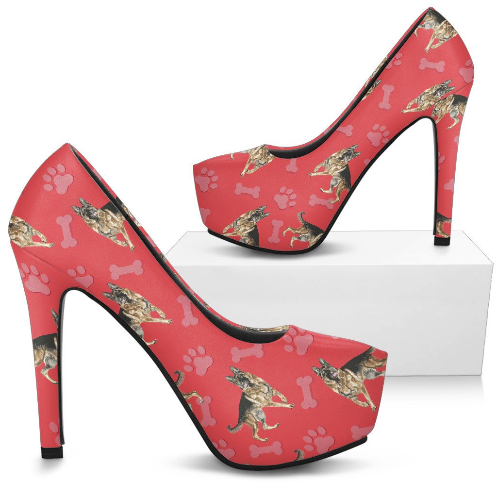 german shepherd high heels - custom high heels for women - teeamazing unyfehr