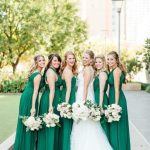 green bridesmaid dresses emerald wedding theme with tons of greenery | elegant wedding. green  bridesmaidsunique opjsmcd