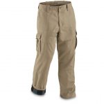 guide gear menu0027s flannel lined cargo pants, khaki - toasty-warm flannel bukrlmy