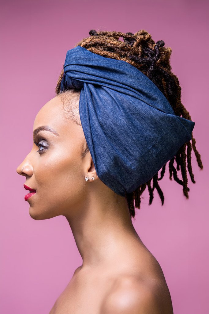 head wraps denim head wrap ... hrbwbnd