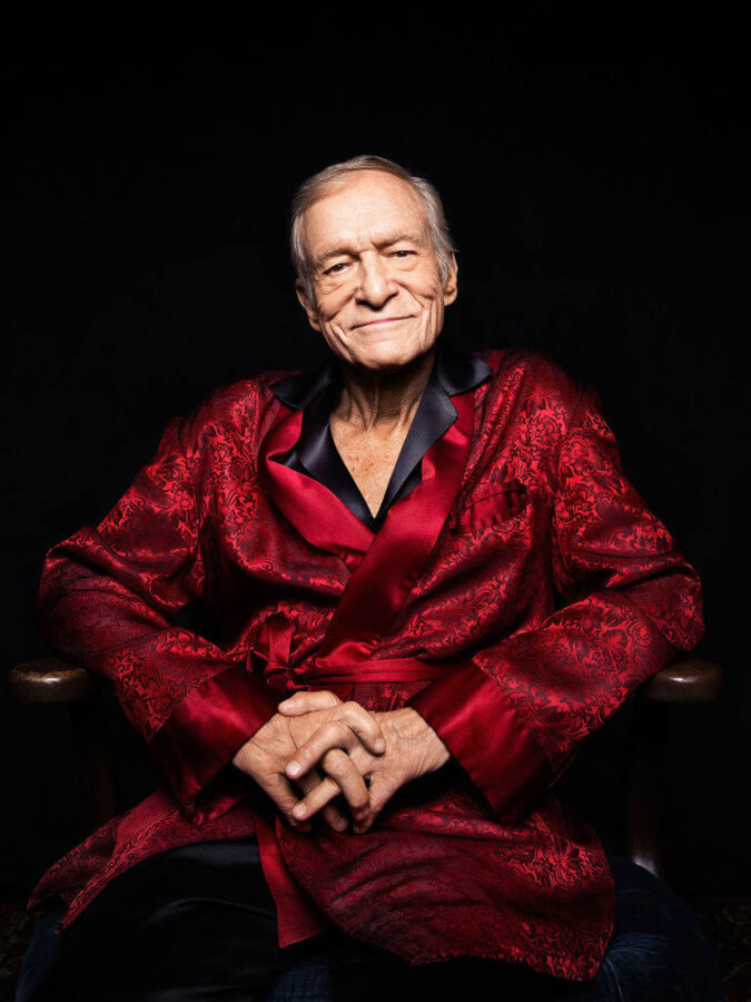 hugh hefner portrayed in the media by esquire in a smoking jacket tgovfuy