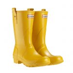 image of hunter original short wellington boots - yellow jholdjf