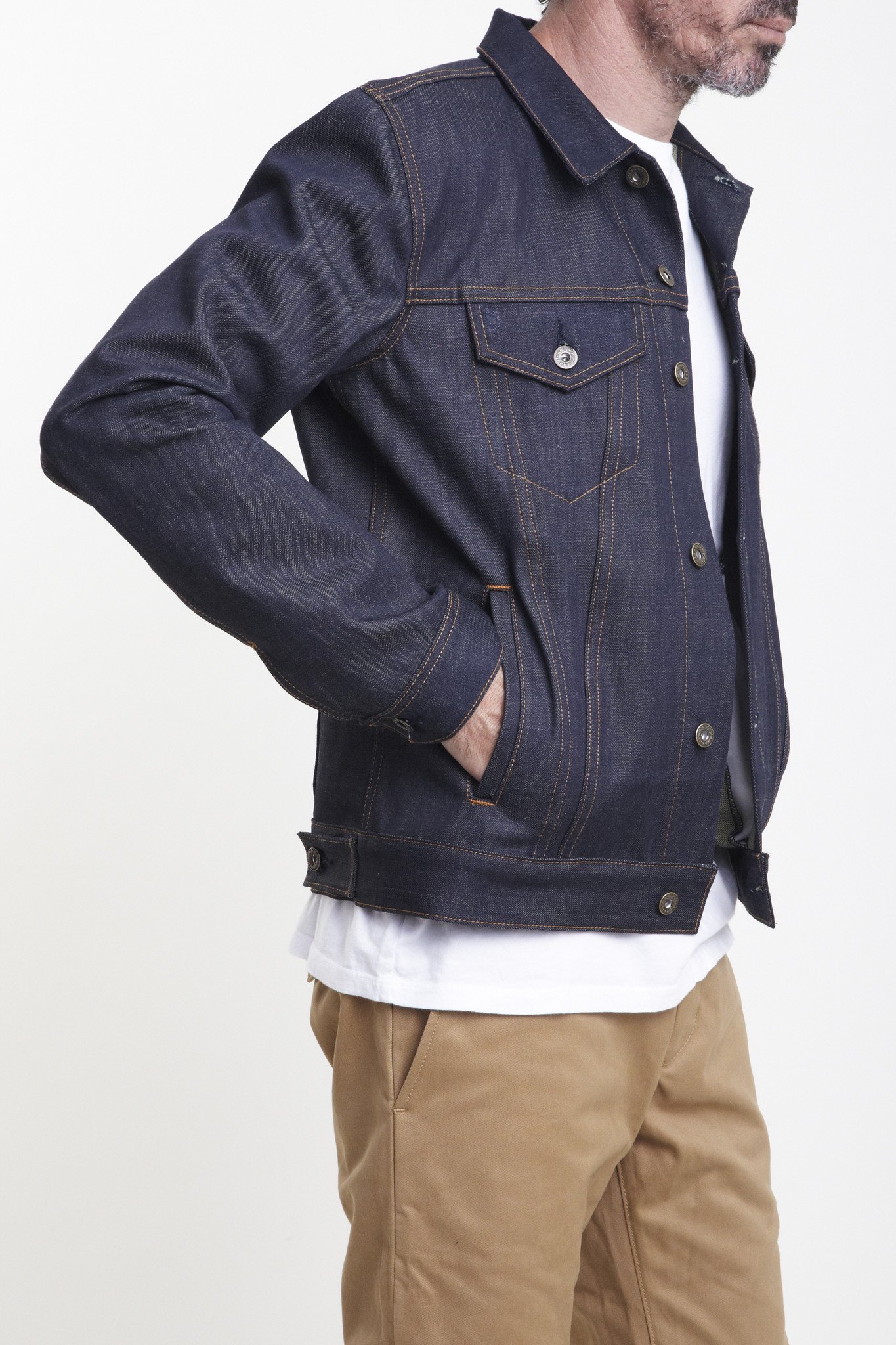 jean jacket the ironside 15oz cone mills selvage denim jacket pduapqh