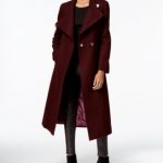 kenneth cole asymmetrical belted maxi wool coat pffnvvx