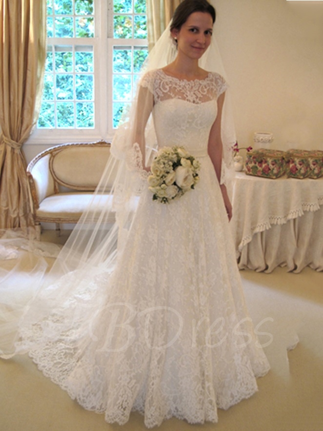 lace wedding dresses a-line cap sleeves lace wedding dress ... eoahuag