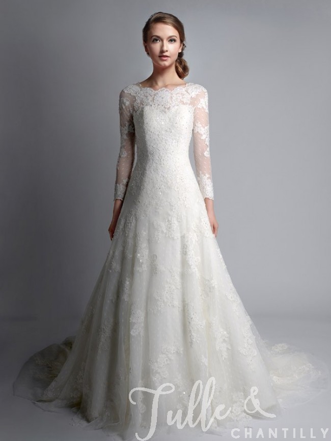 lace wedding dresses vintage bateau neck long sleeves lace wedding gown tbqwc024 ikufunm