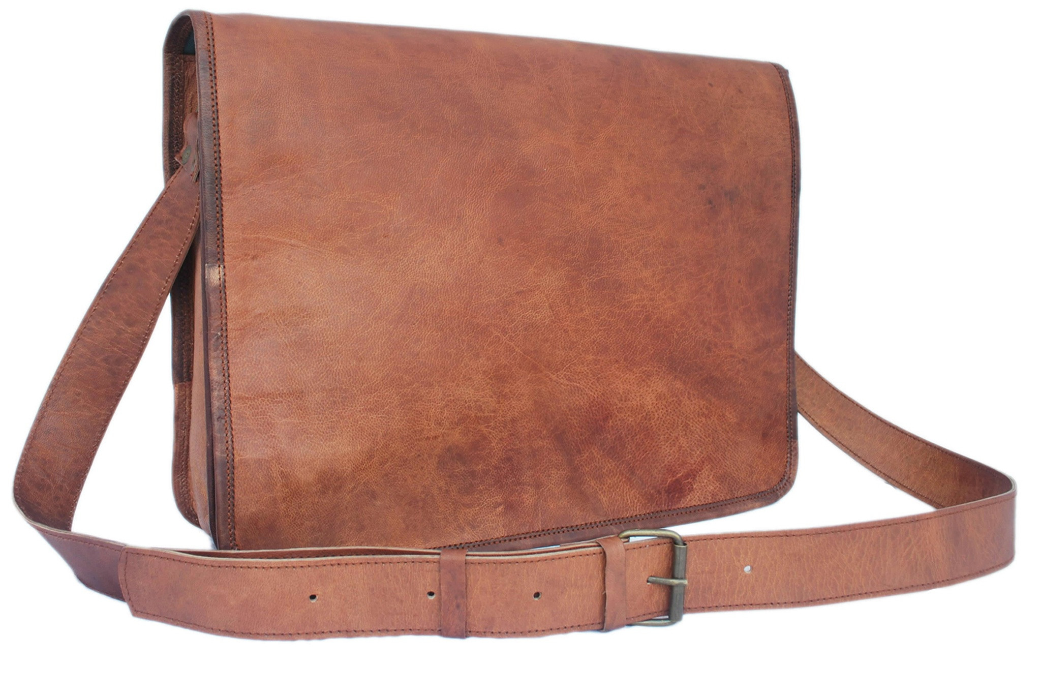 leather bags messenger vintage brown leather messenger bag 15u2033 pebbiyz