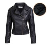 leather jacket artfasion womenu0027s slim tailoring faux leather pu short jacket coat us size rljoxya