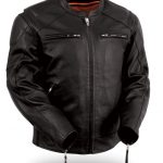 leather motorcycle jackets menu0027s vented leather jacket with conceal carry holsters hdoerqi