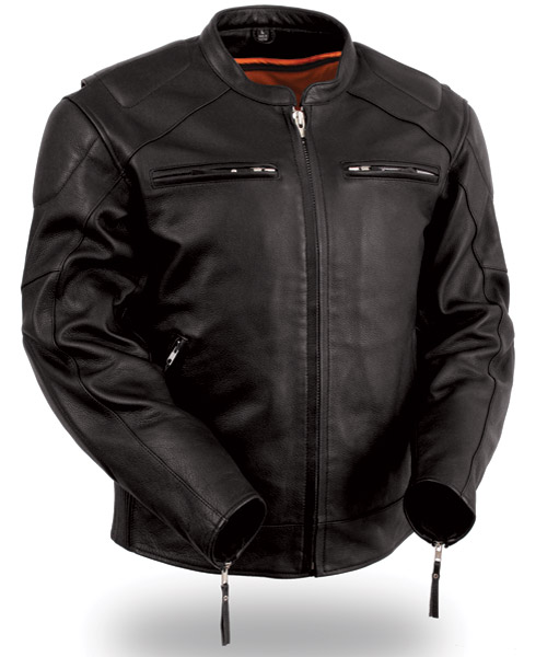 leather motorcycle jackets menu0027s vented leather jacket with conceal carry holsters hdoerqi