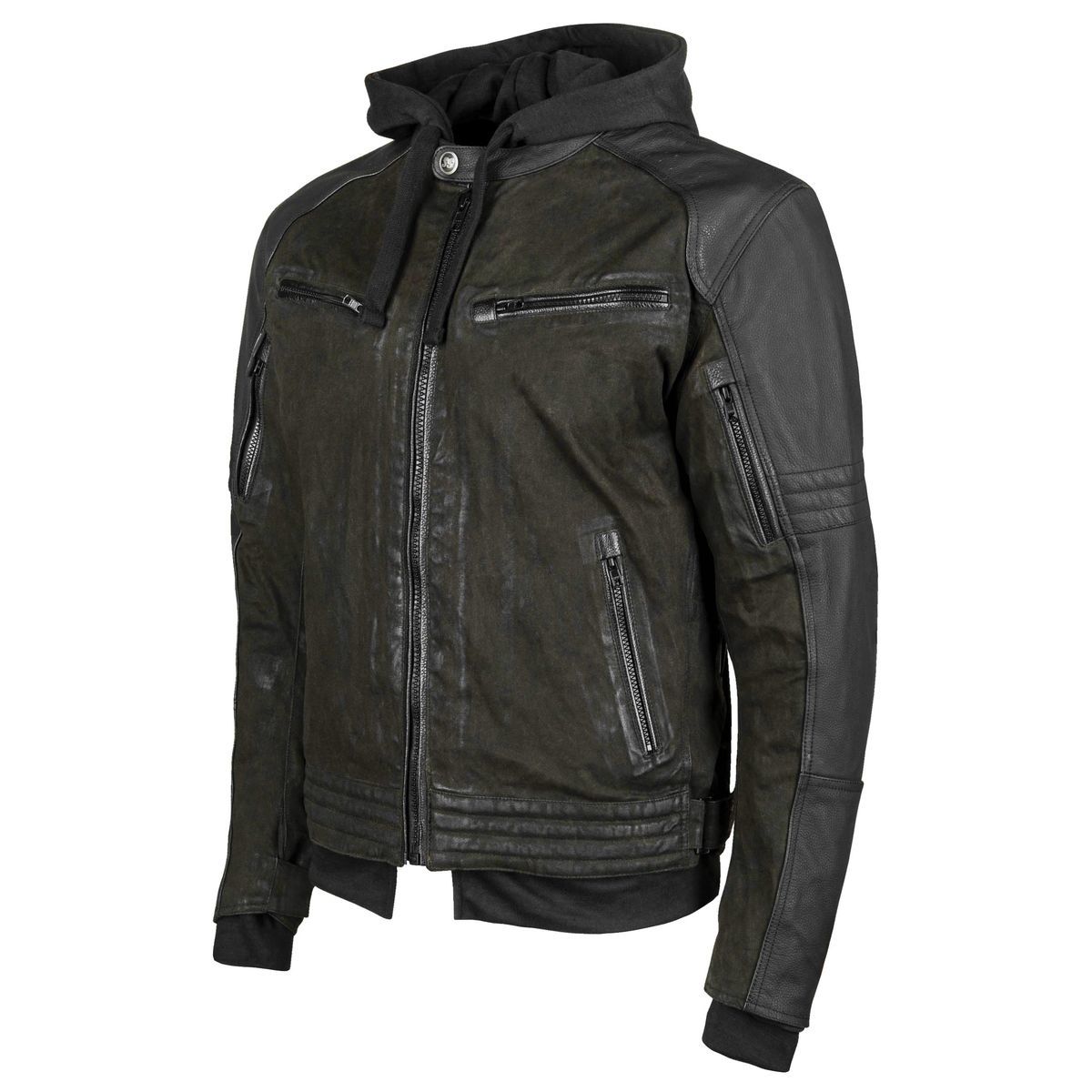 leather motorcycle jackets speed and strength menu0027s straight savage leather-canvas jacket atvkfke