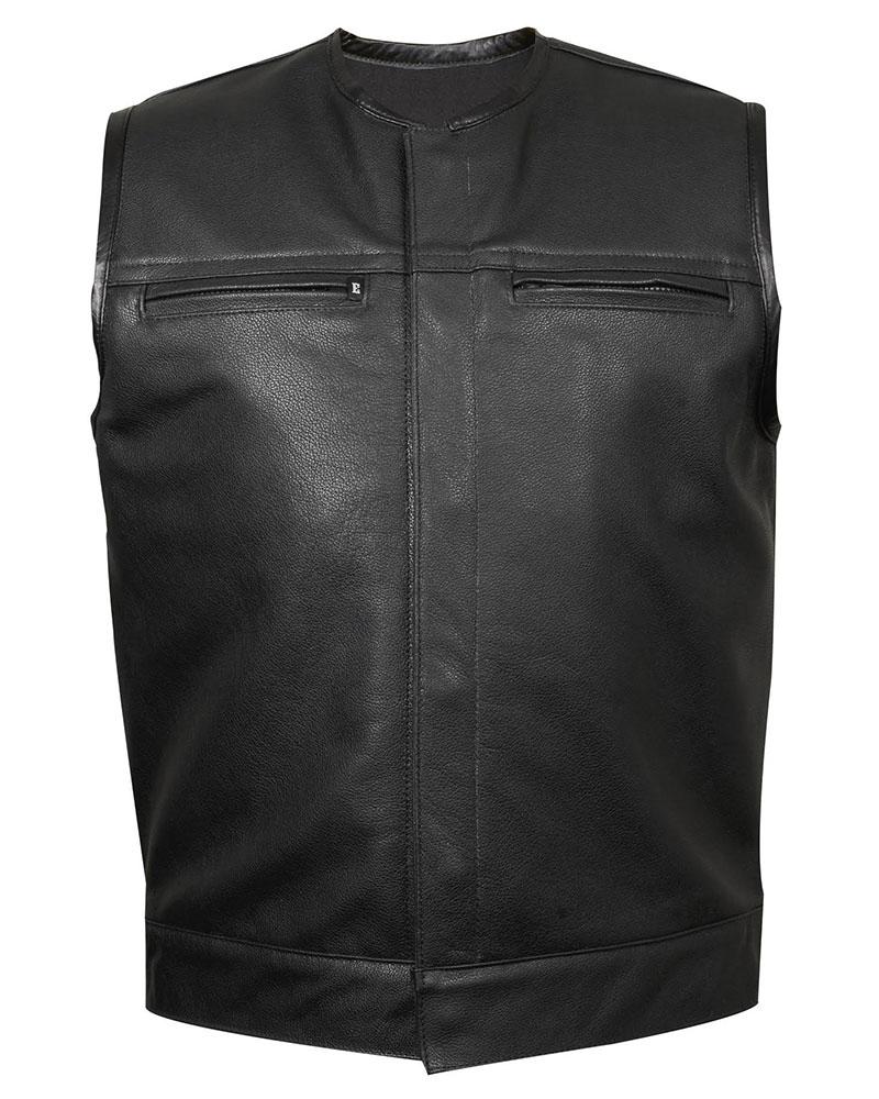 leather vest leather club vest #3 (zipper chest pockets) | espinozau0027s leather rhvhmlz