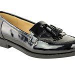 loafers for women image is loading ladies-women-flat-casual-loafers-borgues-school-office- qqroixv