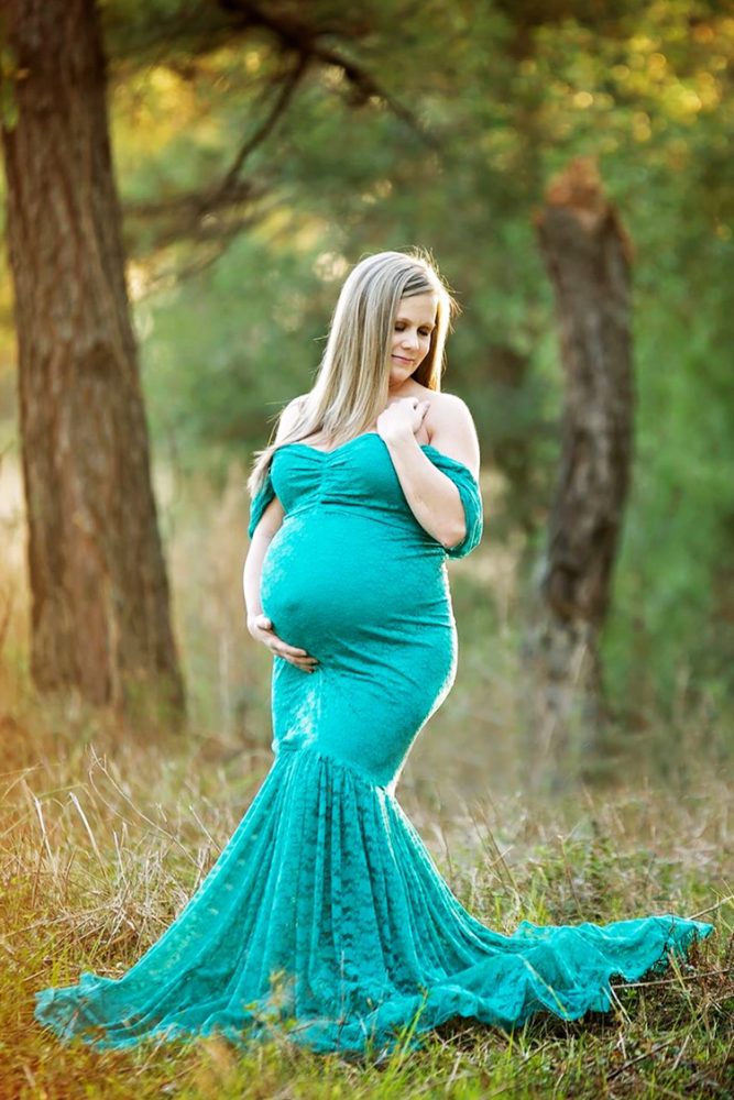 Look stylish while attending a party
with  maternity gowns