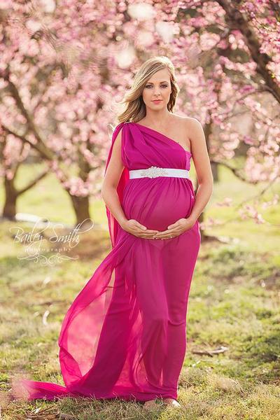 maternity gowns ... petra gown - sheer maternity gown - grecian style dress - chiffon nawafxg