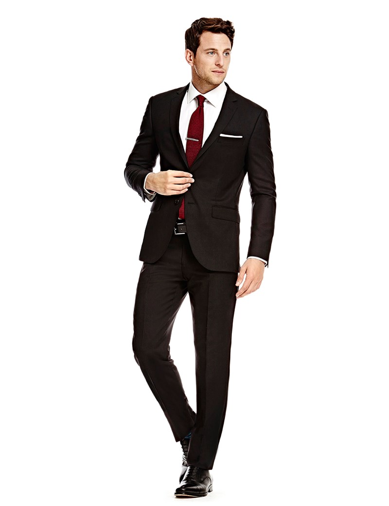 menu0027s black twill slim fit suit - super 120s wool pzzwqcq