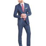 menu0027s blue sharkskin extra slim fit suit - super 120s wool zmienpl