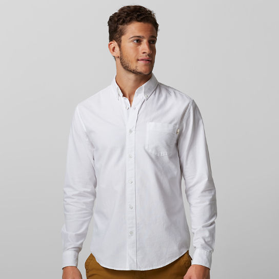 menu0027s long sleeve pleasant river oxford shirt xorivgq