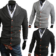 mens cardigan sweaters mens slim fit v-neck knitwear pullover cardigan sweater jacket coat tops  new xbirzra