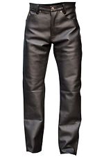 mens leather pants menu0027s black cowhide leather button fly jeans style five pockets pant brand tjgapol