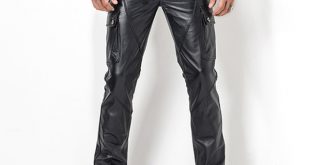 mens leather pants menu0027s leather pant biker pants motorcycle punk rock pants manu0027s classic  pocket yimrprb